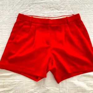 JCREW CHERRY RED CREPE SHORT - size 4